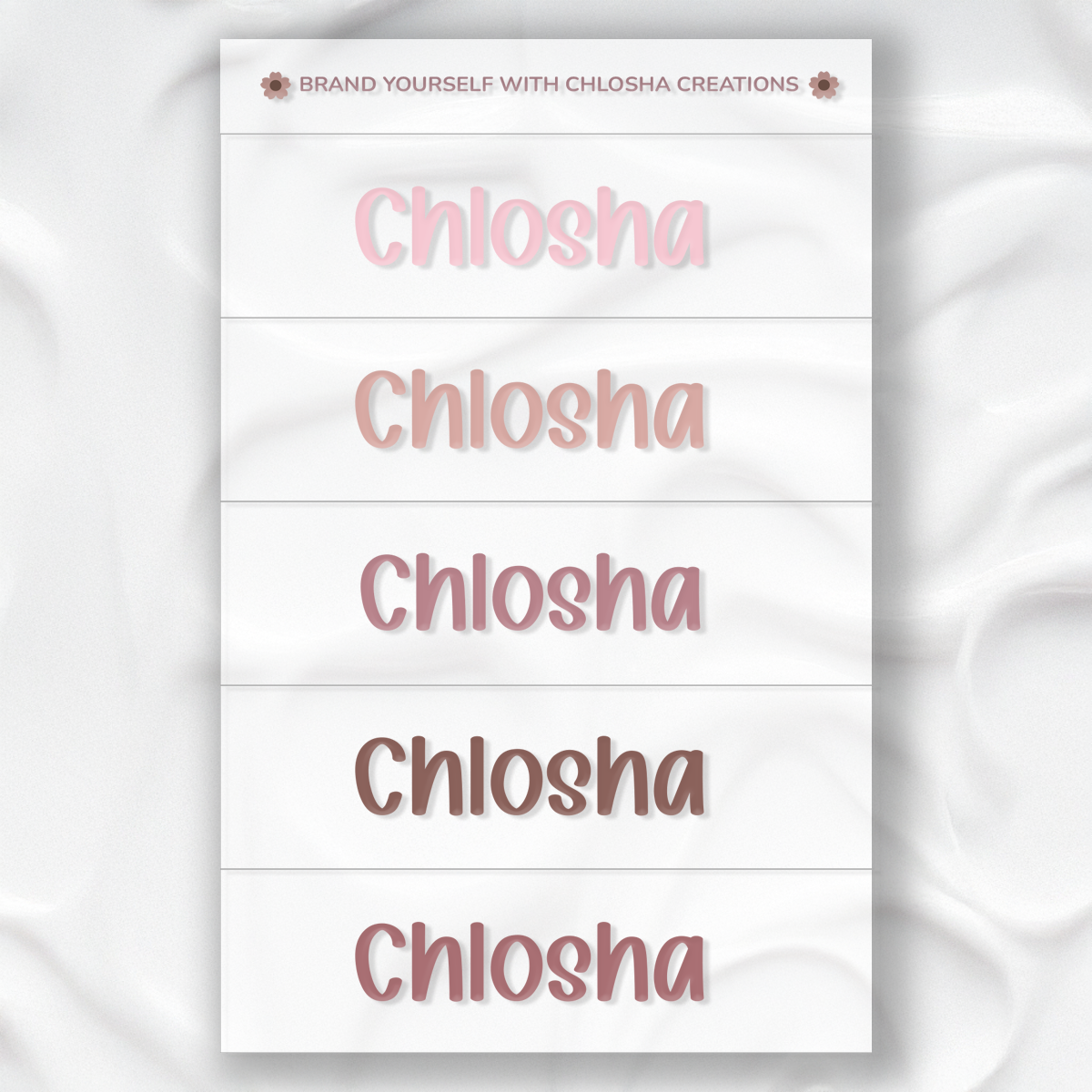 M3 Slim Name Pack - Chlosha Signature