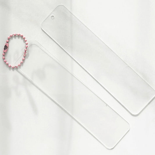 Clear Bookmark – Rectangle custom name labels for kids bottles lunchbox waterproof NZ - Chlosha creations