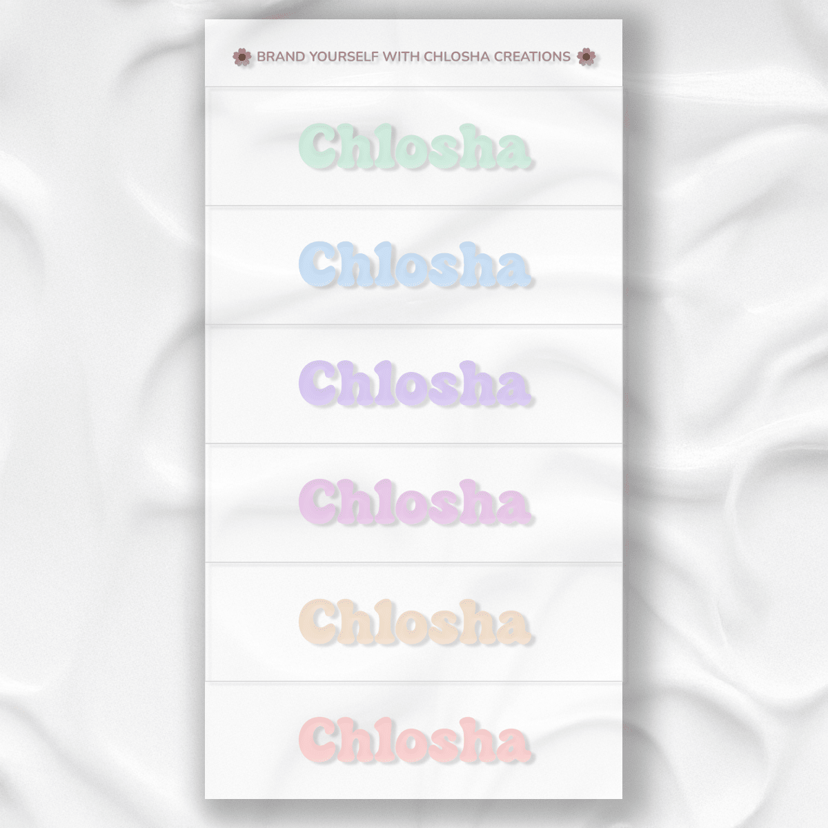 M4 Middle Name Pack - Soft Paste custom name labels for kids bottles lunchbox waterproof NZ - Chlosha creations