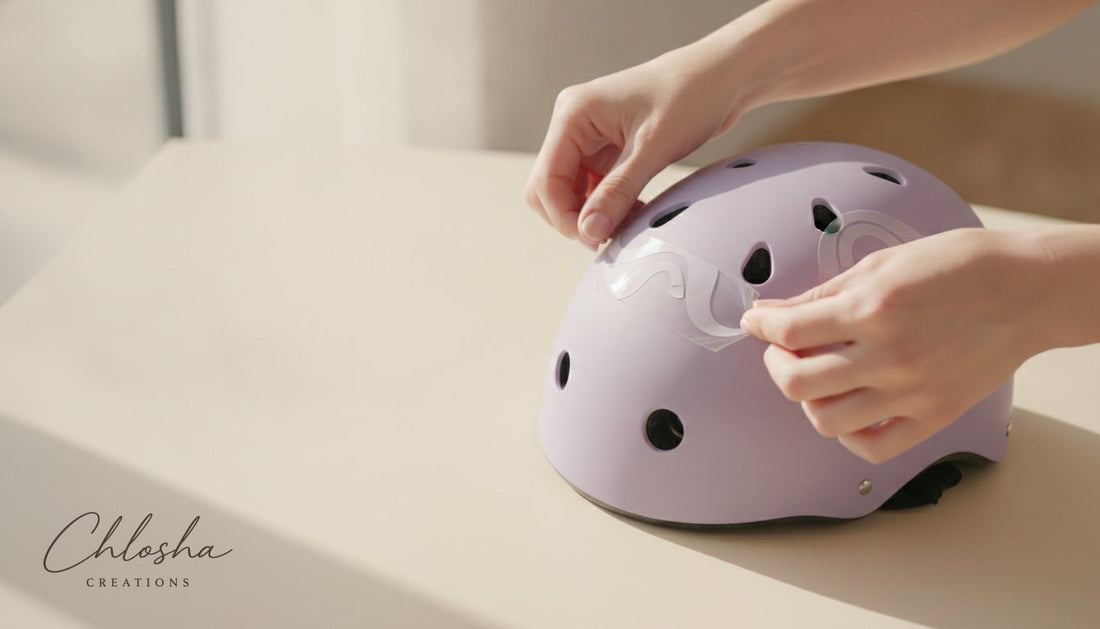 How to Apply Helmet Name Stickers for a Professional Finish - Chlosha creations
