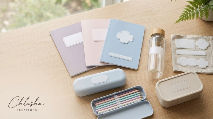 Stationery Name Labels: How to Choose the Right Pack - Chlosha creations