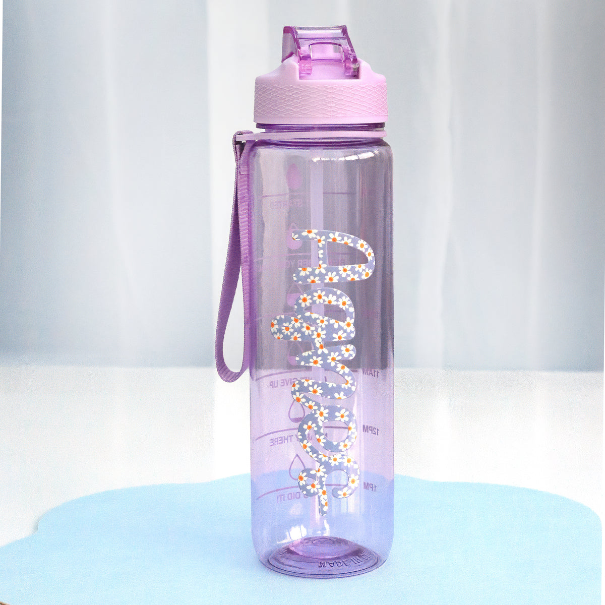 Personalised Mini Floral Name Decal | Custom UV DTF Transfer
