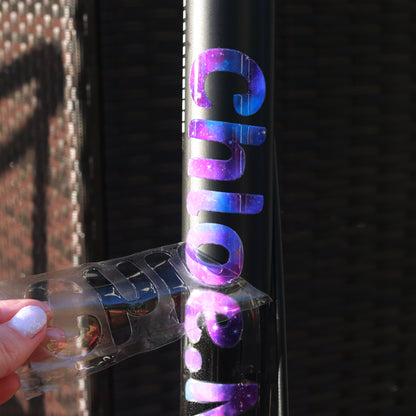 Personalised Galaxy Name Decal | Custom UV DTF Transfer