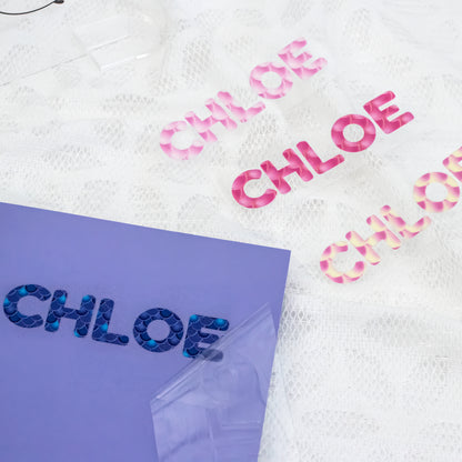 Personalised Mermaid Name Decal | Custom UV DTF Transfer
