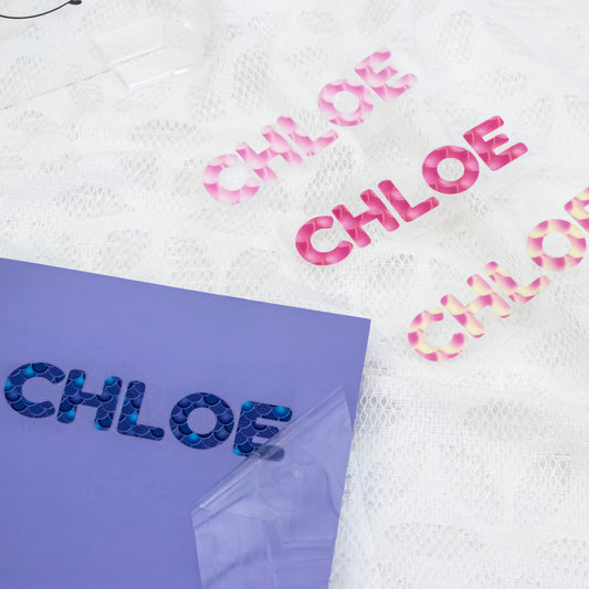 Personalised Mermaid Name Decal | Custom UV DTF Transfer