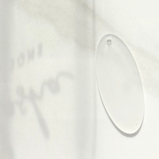 Clear Oval Acrylic Tag · Blank Add-On