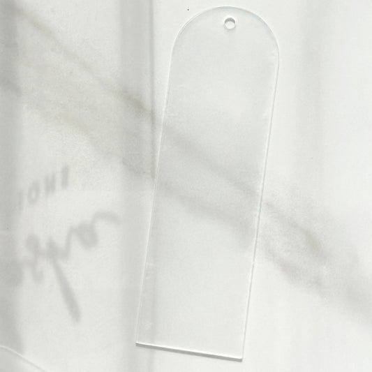 Clear Bookmark – Rounded Top