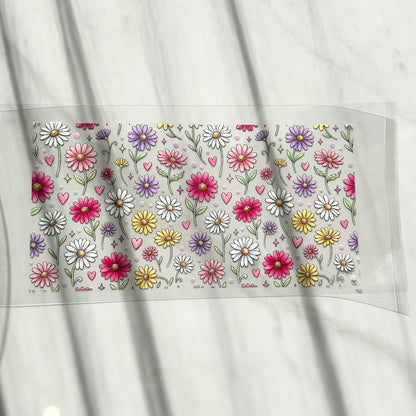 Daisy Garden 16oz UV DTF Cup Wrap · 250 × 140 mm