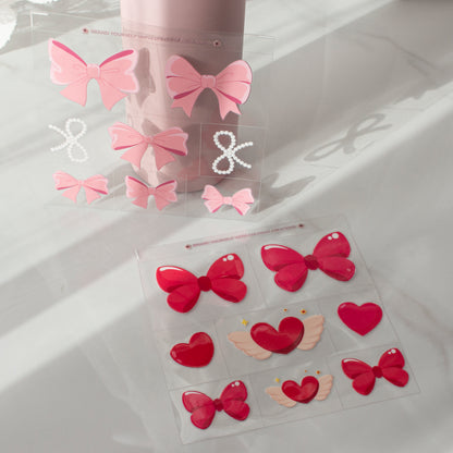 Mix & Match Pre-Cut Bow Decal Sheet – 14 × 14 cm