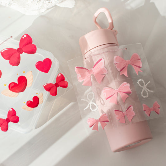 Mix & Match Pre-Cut Bow Decal Sheet – 14 × 14 cm