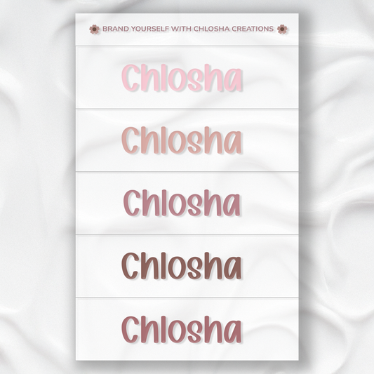 M3 Slim Name Pack - Chlosha Signature