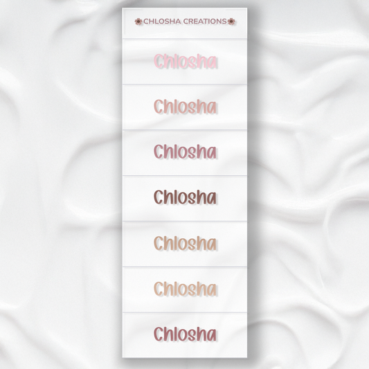 M5 Mini Name Pack - Chlosha Signature