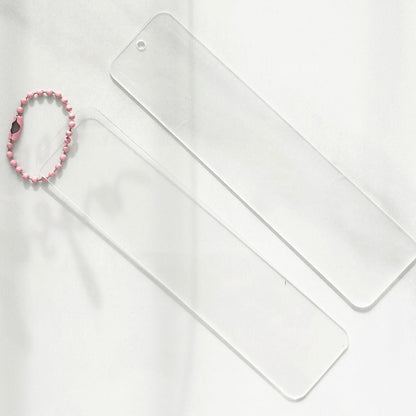 Clear Bookmark – Rectangle custom name labels for kids bottles lunchbox waterproof NZ - Chlosha creations