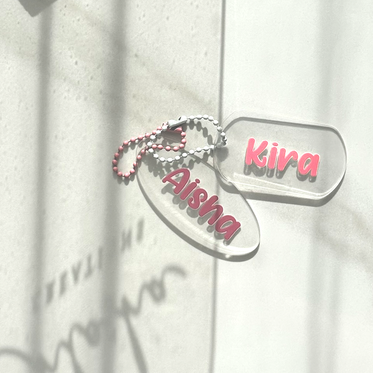 Clear Heart Tag · Blank Add-On