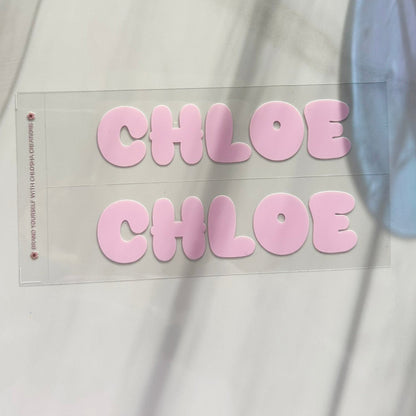 M1-Mega Name Pack -Soft pastel custom name labels for kids bottles lunchbox waterproof NZ - Chlosha creations