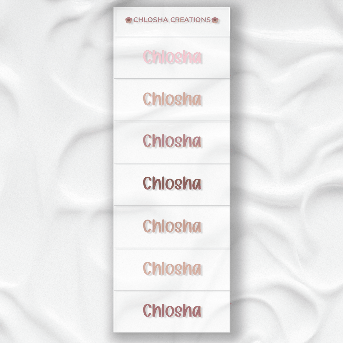 M5 Mini Name Pack - Chlosha Signature custom name labels for kids bottles lunchbox waterproof NZ - Chlosha creations