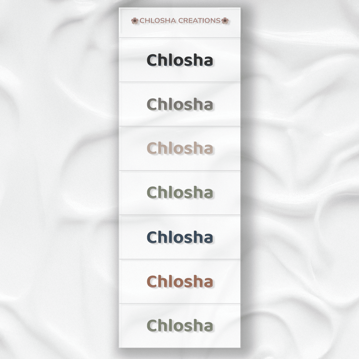 M5 Mini Name Pack - Modern Minimal custom name labels for kids bottles lunchbox waterproof NZ - Chlosha creations