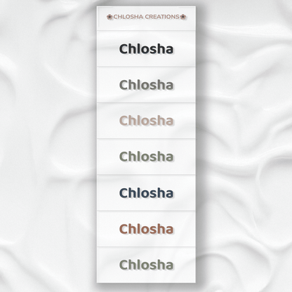 M5 Mini Name Pack - Modern Minimal custom name labels for kids bottles lunchbox waterproof NZ - Chlosha creations