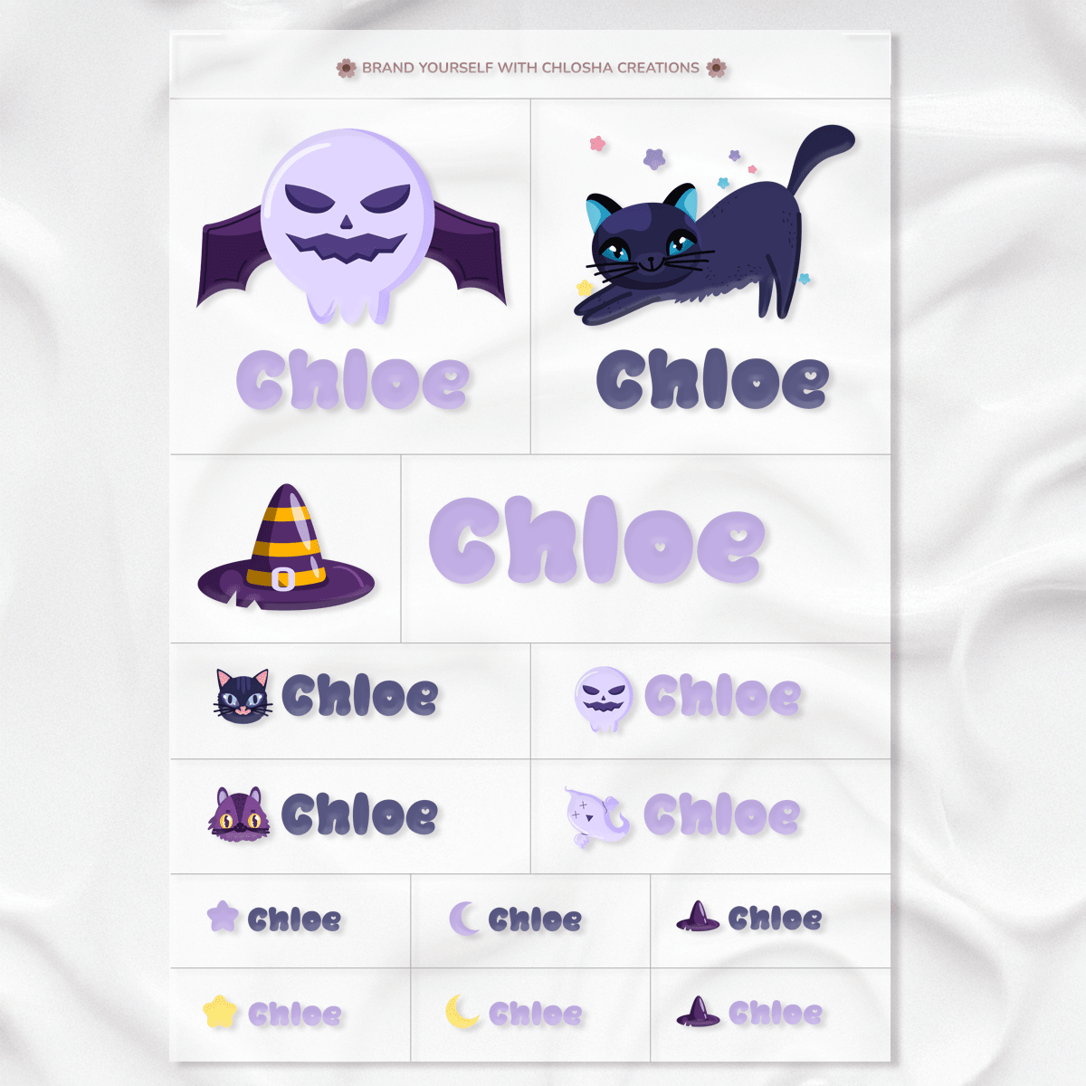 Magic Spell Icon + Name Pack custom name labels for kids bottles lunchbox waterproof NZ - Chlosha creations
