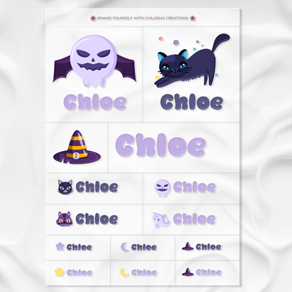 Magic Spell Icon + Name Pack custom name labels for kids bottles lunchbox waterproof NZ - Chlosha creations