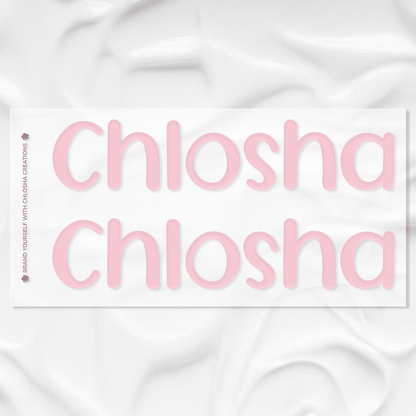 Mega Name Pack- Chlosha Signature custom name labels for kids bottles lunchbox waterproof NZ - Chlosha creations