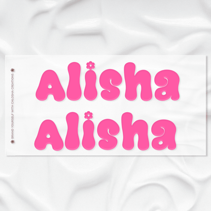 Mega Name Pack- Retro pop custom name labels for kids bottles lunchbox waterproof NZ - Chlosha creations