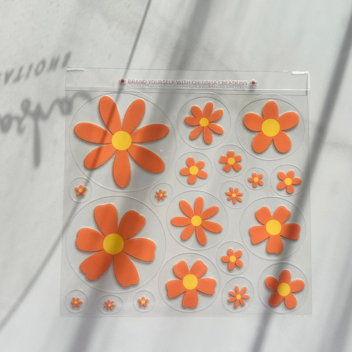 Miss Daisy Pre-Cut UV DTF Decal Sheet · 140 × 140 mm custom name labels for kids bottles lunchbox waterproof NZ - Chlosha creations