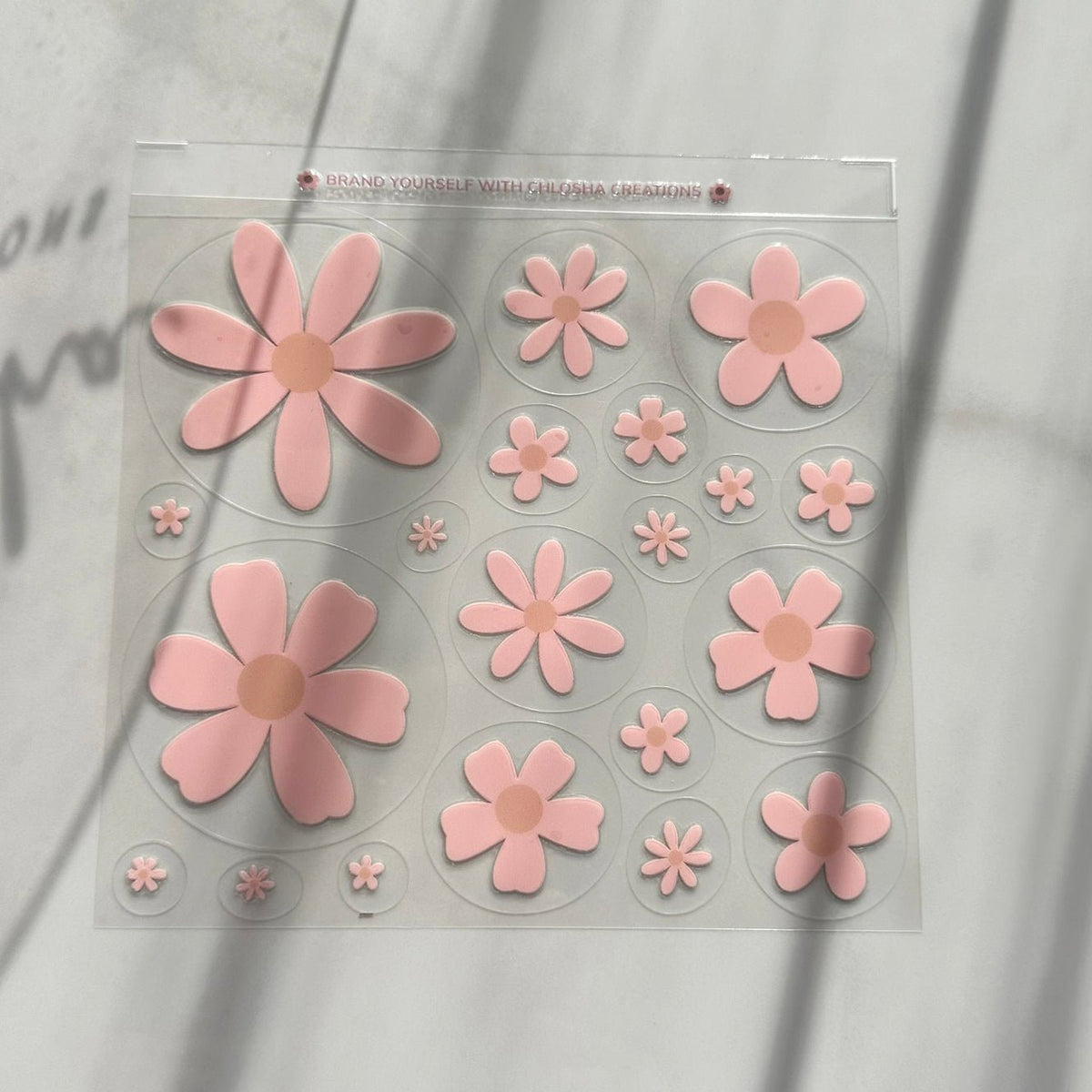 Miss Daisy Pre-Cut UV DTF Decal Sheet · 140 × 140 mm custom name labels for kids bottles lunchbox waterproof NZ - Chlosha creations