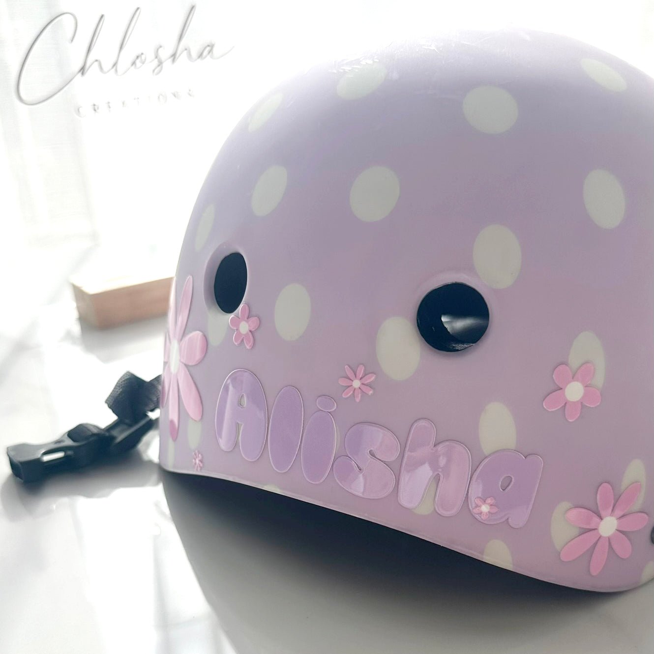 Miss Daisy Pre-Cut UV DTF Decal Sheet · 140 × 140 mm custom name labels for kids bottles lunchbox waterproof NZ - Chlosha creations