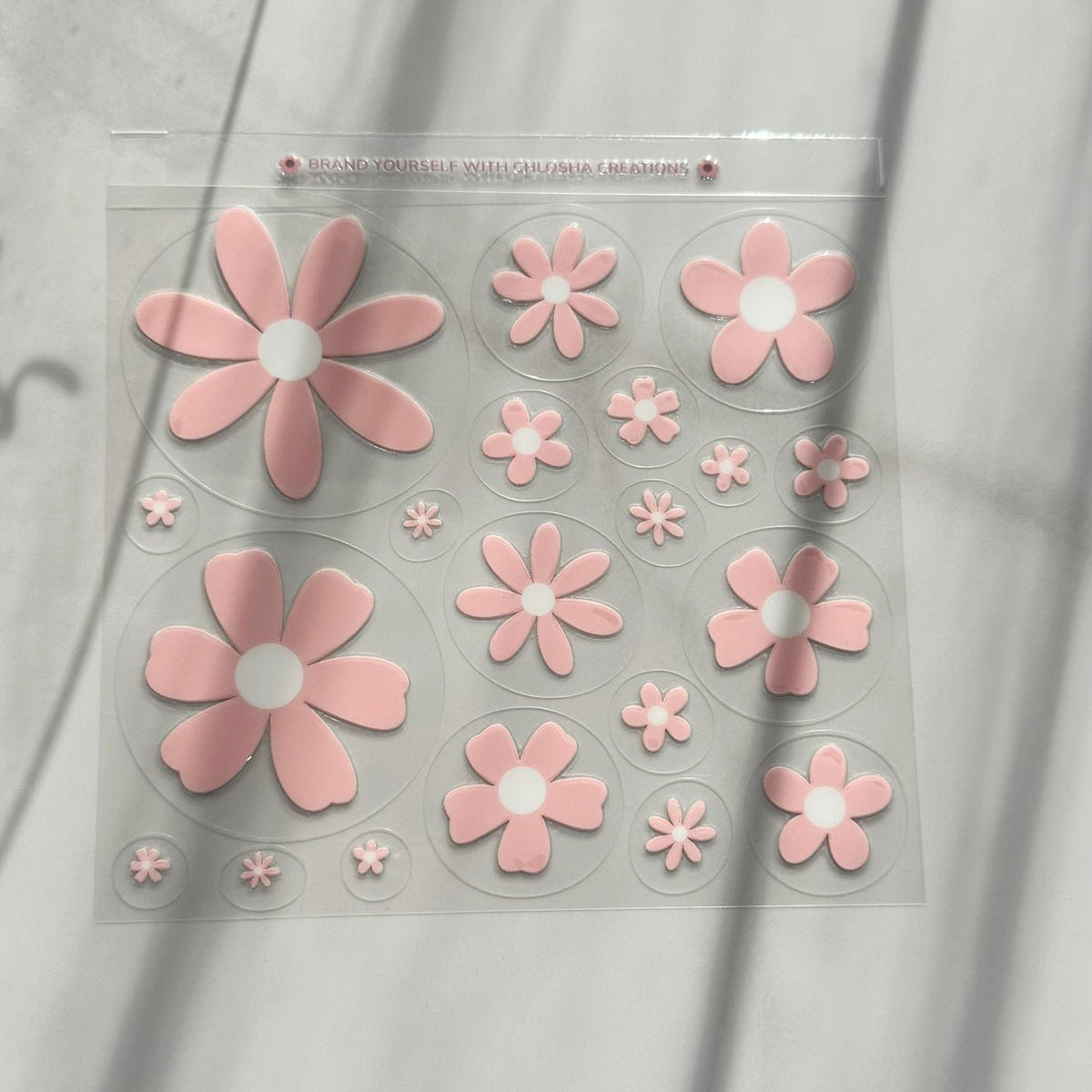 Miss Daisy Pre-Cut UV DTF Decal Sheet · 140 × 140 mm custom name labels for kids bottles lunchbox waterproof NZ - Chlosha creations