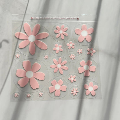 Miss Daisy Pre-Cut UV DTF Decal Sheet · 140 × 140 mm custom name labels for kids bottles lunchbox waterproof NZ - Chlosha creations