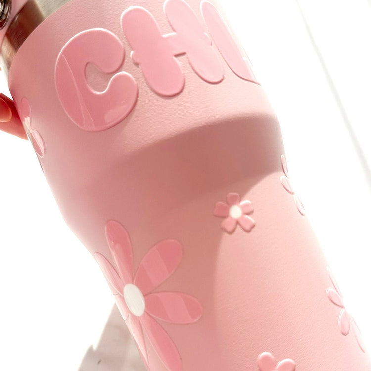 Miss Daisy Pre-Cut UV DTF Decal Sheet · 140 × 140 mm custom name labels for kids bottles lunchbox waterproof NZ - Chlosha creations
