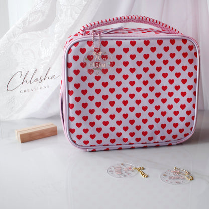 Personalised Acrylic Backpack Tag – Pretty Bow custom name labels for kids bottles lunchbox waterproof NZ - Chlosha creations
