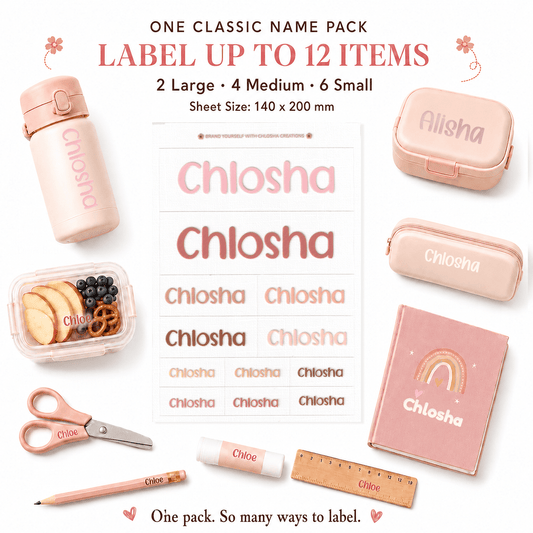 {product_title} – Personalised labels NZ | Chlosha
