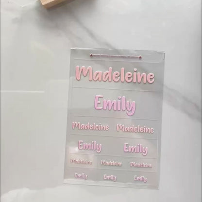 Lovely Script Classic Sibling Name Pack