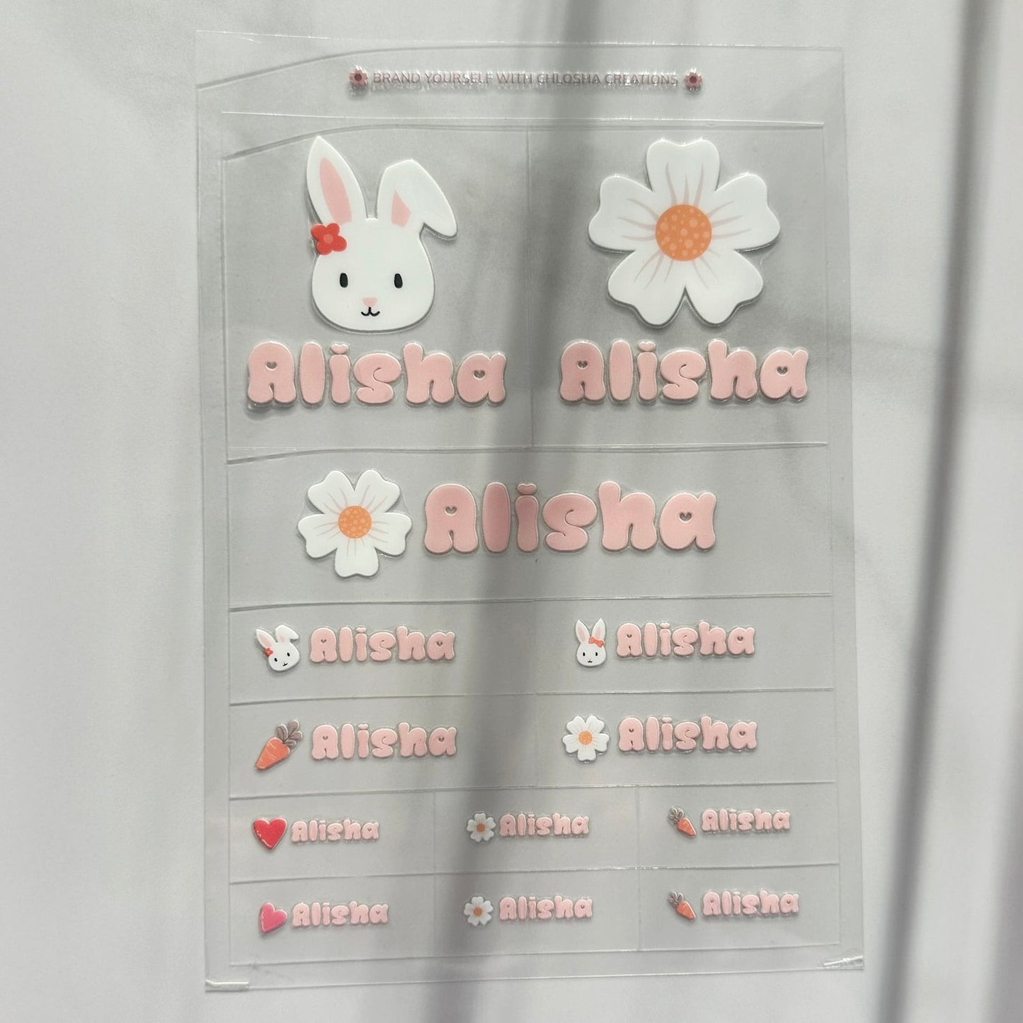 Q1 Sweet Garden Icon + Name Pack custom name labels for kids bottles lunchbox waterproof NZ - Chlosha creations