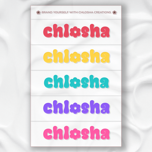 Slim Name Pack - Retro Pop custom name labels for kids bottles lunchbox waterproof NZ - Chlosha creations
