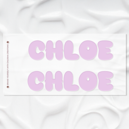 Soft Pastel Mega Personalised Name Label Pack – 2 Extra Large Labels