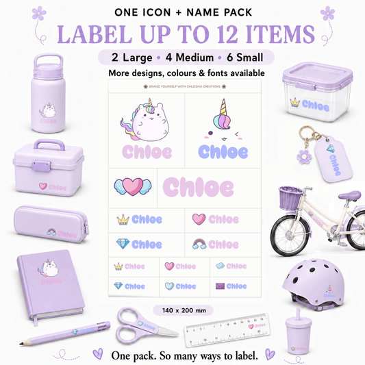 {product_title} – Personalised labels NZ | Chlosha Creations